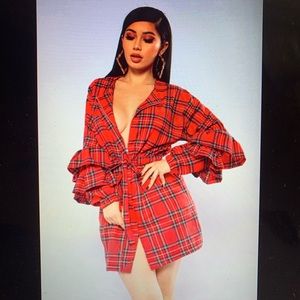 Walk in the Park Plaid Jacket dress❤️